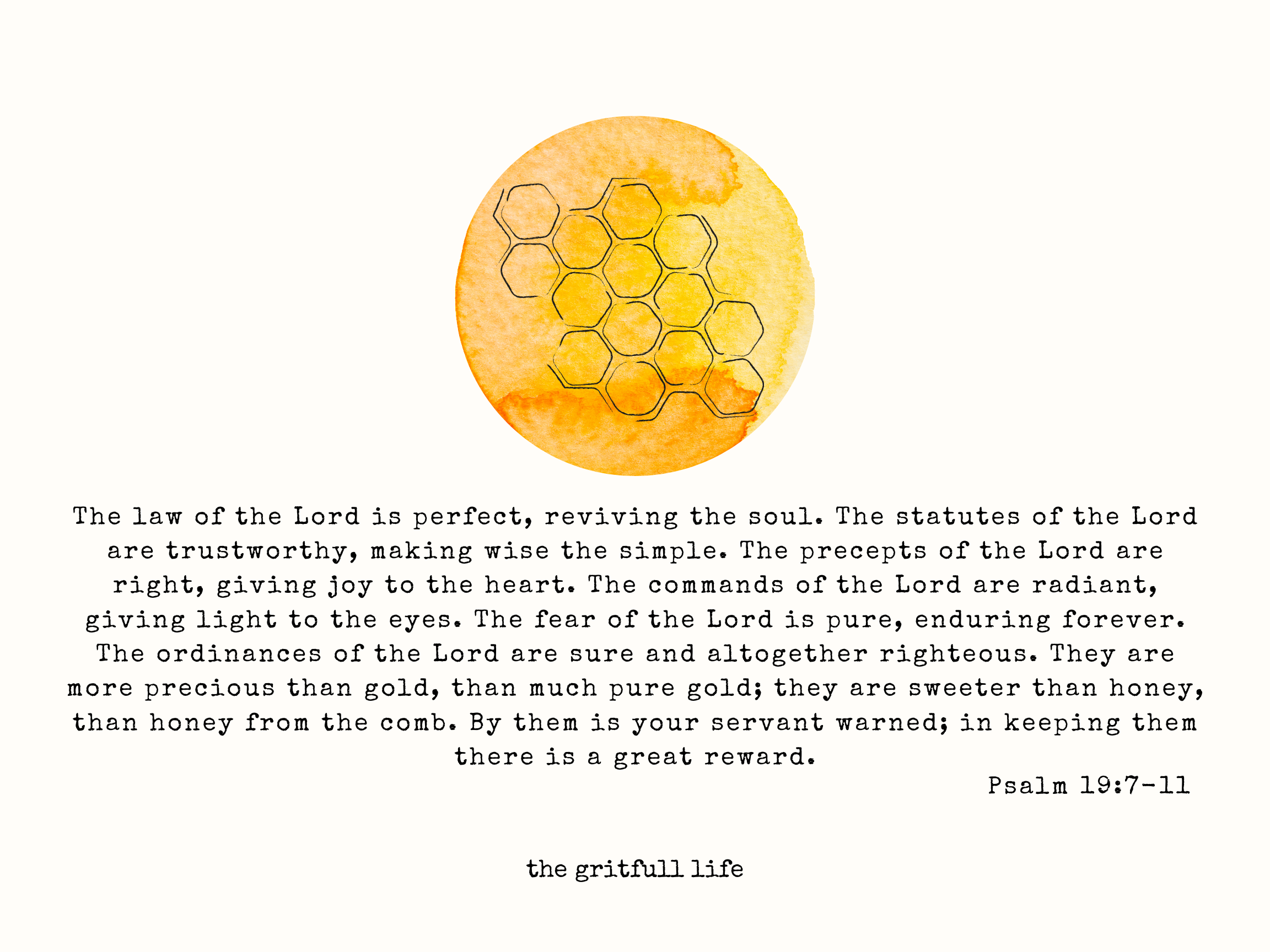 Psalm 19:7-11 The Gritfull Life